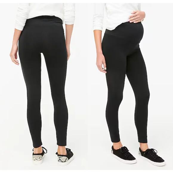 J.Crew Factory | NWT Maternity leggings in black | Sz L - Picture 1 of 7
